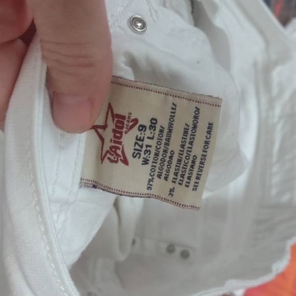 L.a. idol white jeans size 9 - Picture 4 of 8